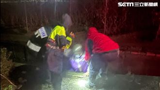 騎士犁田進水溝　警見水溝有手急救援