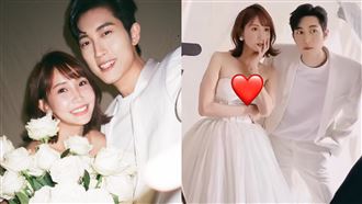 粿粿低胸婚紗曬美胸　超火辣視角曝光