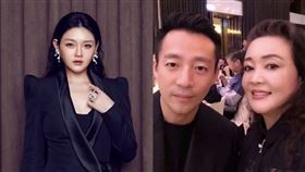 張蘭母子、大Ｓ（圖／翻攝自微博、大Ｓ臉書）