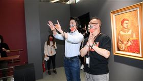 蔣萬安觀展「會動的文藝復興」（圖／主辦單位提供）