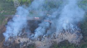 關西,木材,火警,（圖／翻攝畫面）