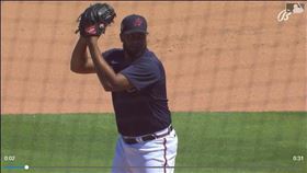 ▲簡森（Kenley Jansen）勇士熱身賽首度亮相。（圖／翻攝自MLB官網）