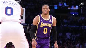 ▲「威少」威斯布魯克（Russell Westbrook）喊話湖人必須獲勝。（圖／翻攝自湖人推特）