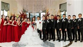 王鼎霖和丁巧唯今補辦婚宴。（圖／寶麗來國際提供）