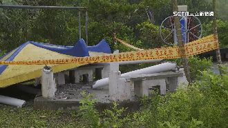 地震涼亭垮柱僅1鋼筋　檢調介入調查