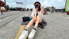 黃捷朝聖大港開唱，分享美照網友瘋狂按讚。（圖／翻攝自黃捷臉書）