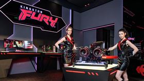 Kingston FURY電競實驗室以匯聚玩家諸多想像的「未來遊戲次元」為發想，展示多款次世代解決方案。（圖／金士頓提供）