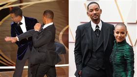 威爾史密斯與太太潔達蘋姬。(左圖路透社／右圖美聯社／達志影像）