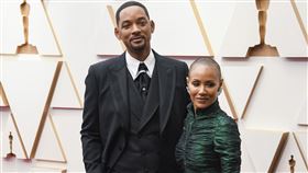 威爾史密斯與太太潔達蘋姬。(圖／美聯社／達志影像）