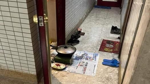 開門見鄰居地上煮飯！理由曝網爆傻眼