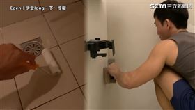 ▲老舊的浴室磁磚會有許多汙垢卡再細縫難以清潔。（圖／Eden｜伊登long一下　授權）