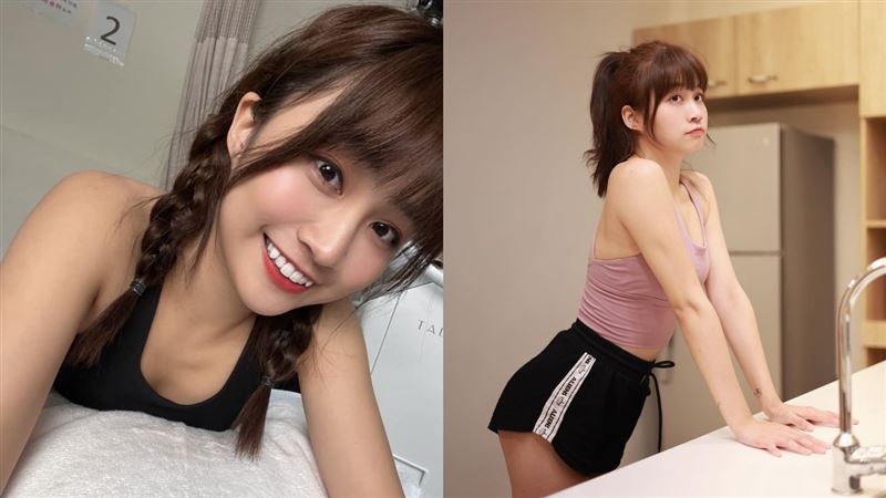 啦啦隊甜心一轉身洩春光　蜜桃臀溢出