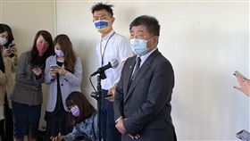 陳時中立院會前受訪。（圖／記者簡浩正攝影）