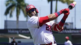 ▲克魯茲（Nelson Cruz）熱身賽8場出賽僅敲2安。（圖／美聯社／達志影像）
