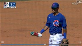 ▲馬提（Ketel Marte）跑壘鞋子掉了。（圖／翻攝自MLB官網）