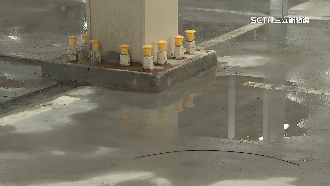 北農中繼市場將開幕　裡頭漏水濕一片