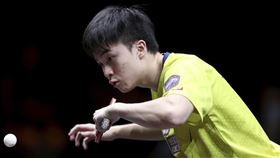 ▲台灣桌球一哥「小林同學」林昀儒。（圖／美聯社／達志影像）