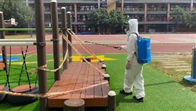 關東國小,消毒,確診,大潭電廠（圖／新竹市府提供）