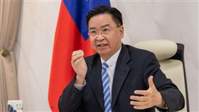 加媒專訪吳釗燮外交部長吳釗燮接受加拿大媒體專訪，談論烏克蘭戰爭對台海情勢影響。（外交部提供）中央社記者黃雅詩傳真  111年3月25日