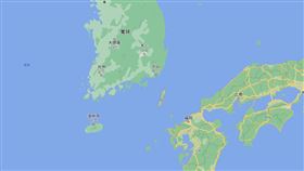 對馬海峽。（圖／翻攝自google map）