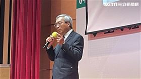 合作金庫商業銀行「企業巡迴名人講座」台北場主講人財信傳媒集團董事長謝金河。（圖／記者戴玉翔攝影）