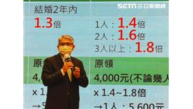 內政部次長花敬群說明擴大租屋補貼方案內容。（圖／記者盧素梅攝影)