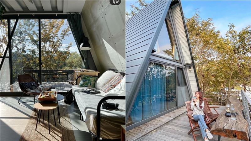 全台最紅民宿！樹林間的三角玻璃屋