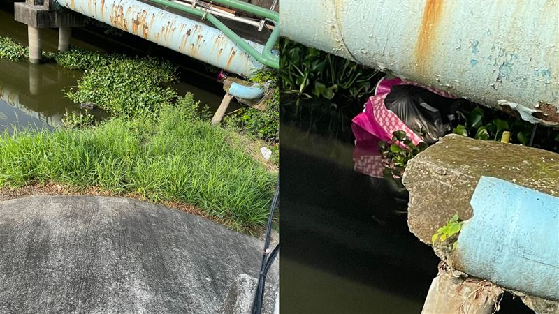 橋下見黑色垃圾漂流　網嚇：快報警