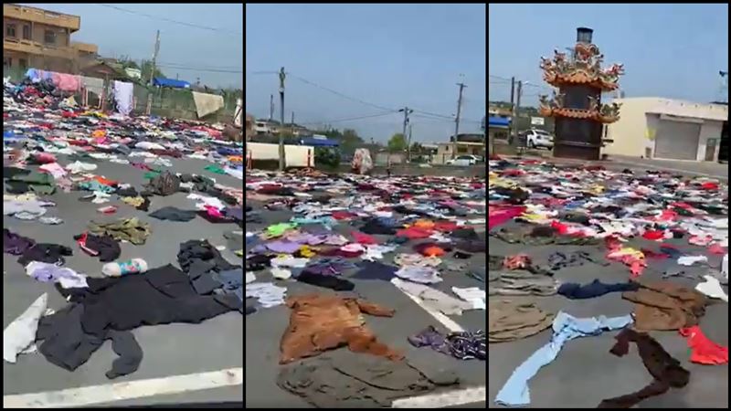 彰化路邊驚見「衣服海」在地人解答了