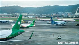 松山機場／松機／停機坪（記者陳弋攝影）