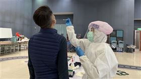 桃園,刑警大隊,確診,偵查佐,採檢（圖／翻攝畫面）