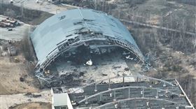 俄軍已從安托諾夫機場撤離。（圖／路透社／達志影像）