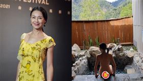 柯淑勤泡湯照（圖／翻攝自臉書／回首留蘭香-柯淑勤粉絲團）