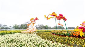 桃園的彩色海芋正盛開，而且今年還有罕見紫及黑色海芋繽紛登場。（圖／翻攝自鄭文燦臉書）