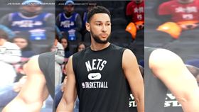 ▲西蒙斯（Ben Simmons）本季例行賽確定報銷。（圖／翻攝自NBA On ESPN）