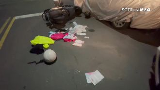 女出門買麵被撞　肇事騎士當場逃逸