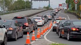 國五清明收假塞爆。（圖／翻攝畫面）