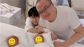 導演明金成和老婆喜獲一對龍鳳胎，但孩子尚未滿月就撒手人寰。（圖／翻攝自明金成臉書）