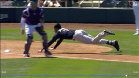 ▲張育成隊友班森（Will Benson）打出場內全壘打。（圖／翻攝自MLB官網）