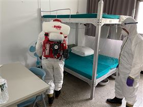 新／嘉營精忠區新兵7確診！全面清消（圖／翻攝畫面）