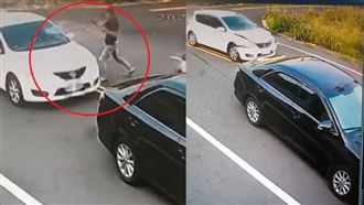 球棒隊攔車砸窗遭猛撞反擊　急逃片曝
