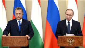 匈牙利總理奧班（左）敦促俄羅斯總統普丁（右）在烏克蘭立即停火。（圖／翻攝自維基百科）