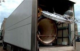 ▲俄羅斯軍隊的「行動火葬場」、「行動焚化爐」。（圖／翻攝自推特）