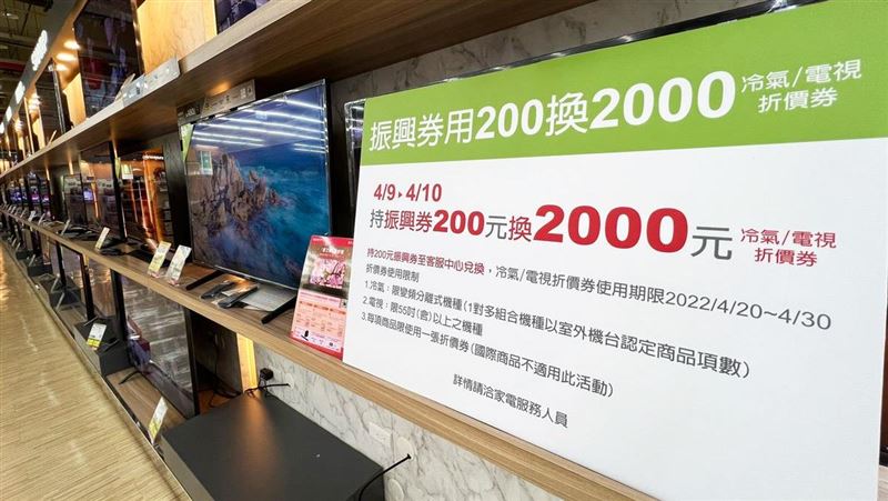 限時2天！量販買家電2百元換2千元