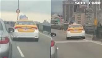 運將高架蛇行飄移！　驚悚畫面曝光