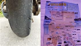 輪胎,車行,墾丁,胎紋(翻攝自 爆廢公社)