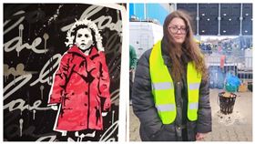 ▲電影《辛德勒名單》中經典紅衣女孩場景，小女孩長大了，奧莉維亞現在正在烏克蘭、波蘭邊境幫助難民。（圖／翻攝自Oliwia dabrowska IG）