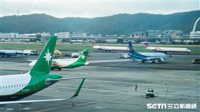 松山機場／松機／停機坪（記者陳弋攝影）