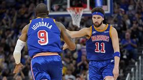 ▲湯普森（Klay Thompson）投進6顆三分球。（圖／美聯社／達志影像）