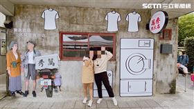 北市徐女與友人前往四四南村拍照留念，意外拍下慣竊身影。（圖／翻攝畫面）